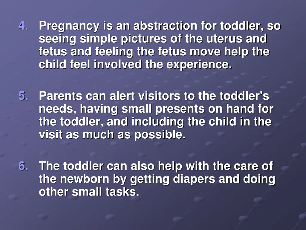 4 pregnancy is an abstraction for toddler