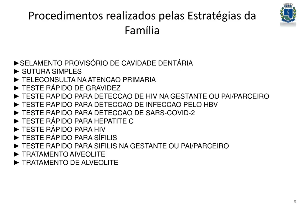 procedimentos realizados pelas estrat gias 6