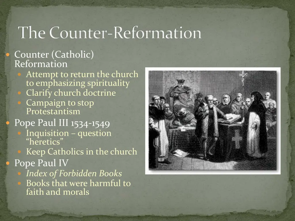 the counter reformation
