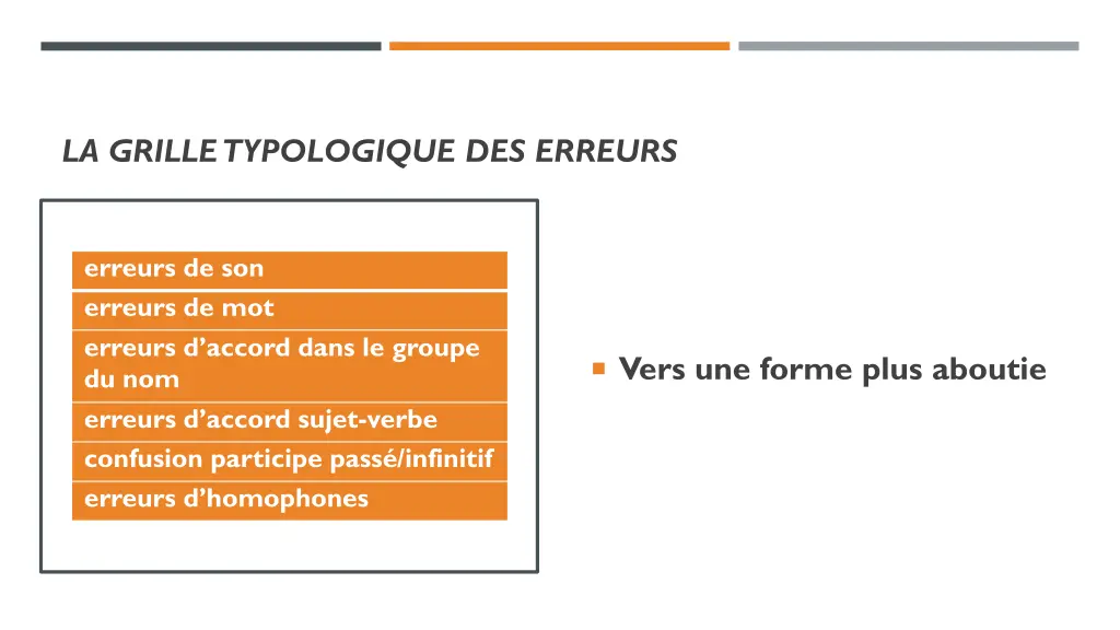 la grille typologique des erreurs 3