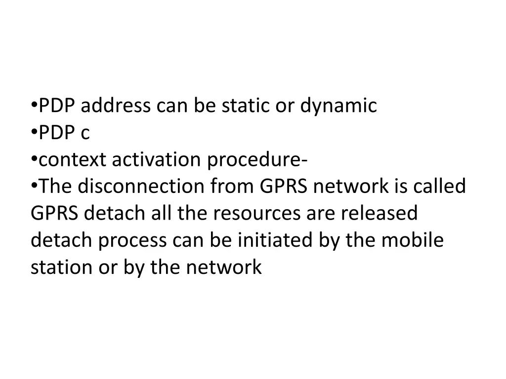 pdp address can be static or dynamic