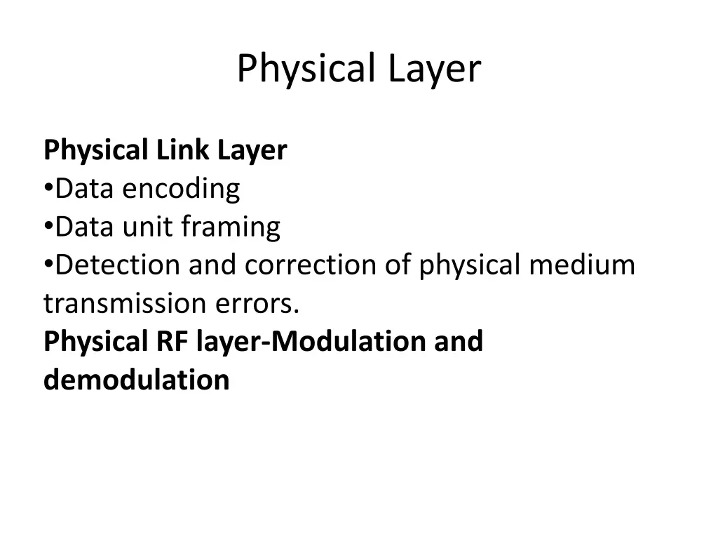 physical layer