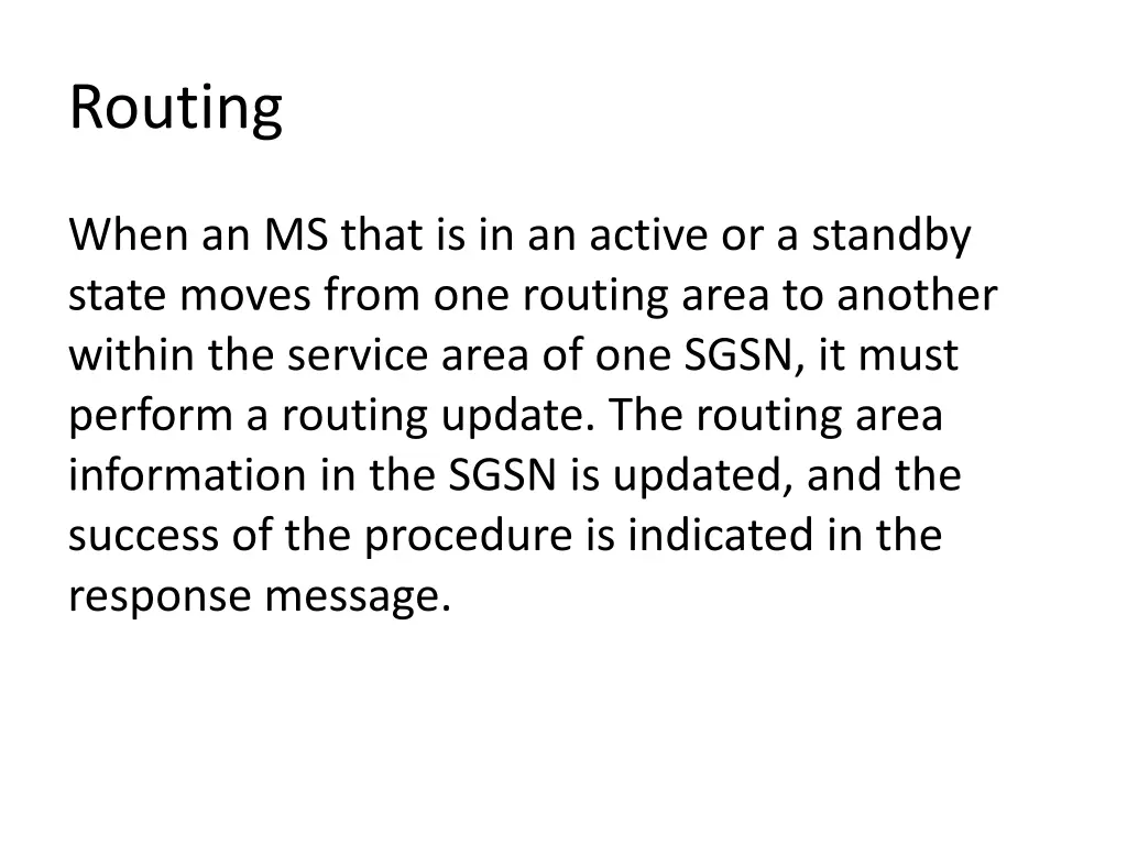 routing 1