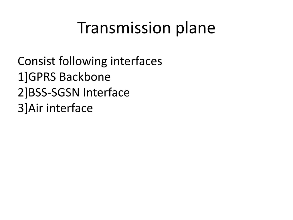 transmission plane