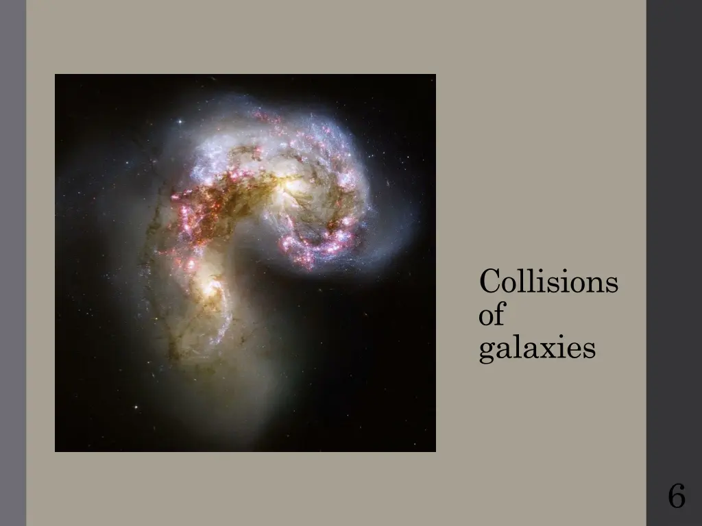 collisions of galaxies 1