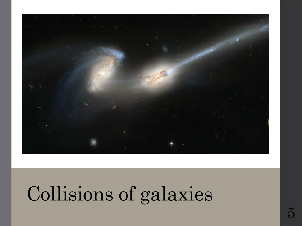 collisions of galaxies