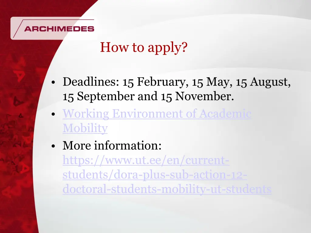 how to apply 1