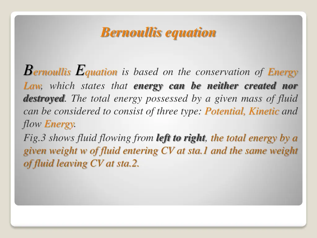 bernoullis equation