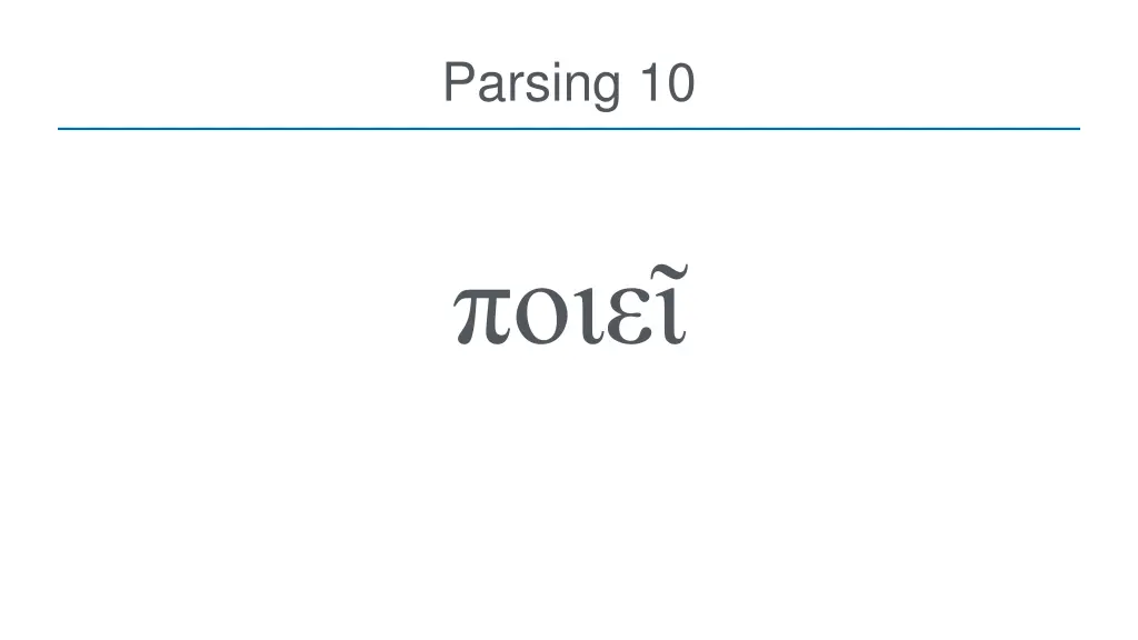 parsing 10