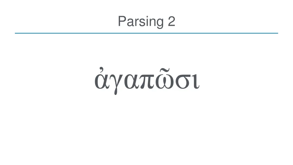 parsing 2