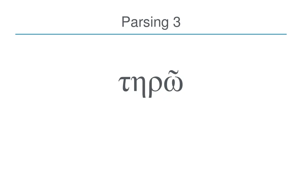 parsing 3
