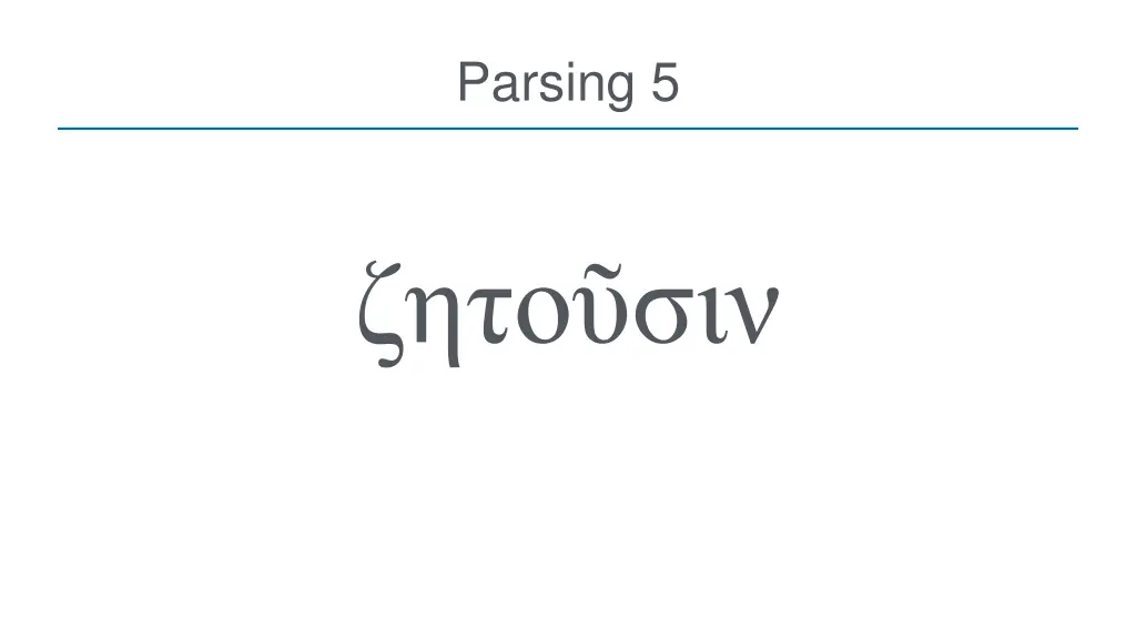 parsing 5