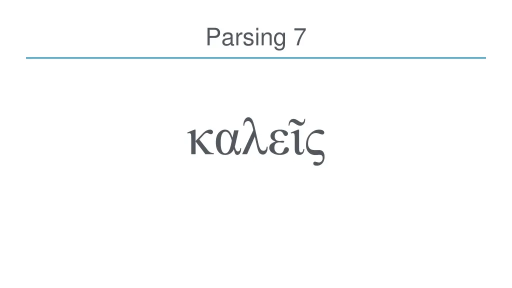 parsing 7