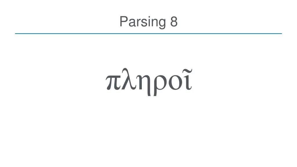 parsing 8