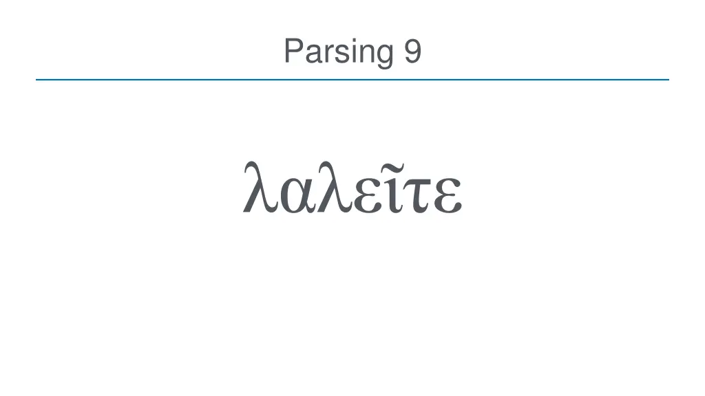parsing 9