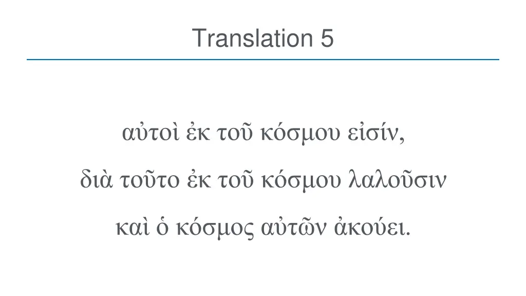 translation 5