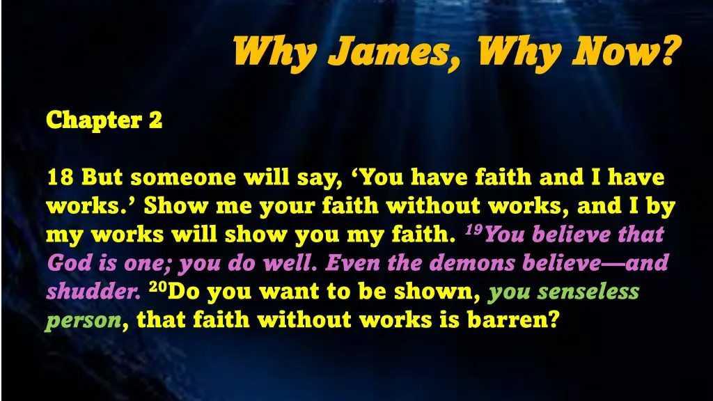 why james why james why now 13