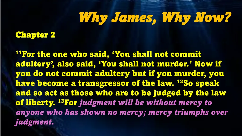 why james why james why now 9