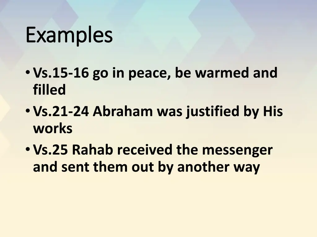 examples examples