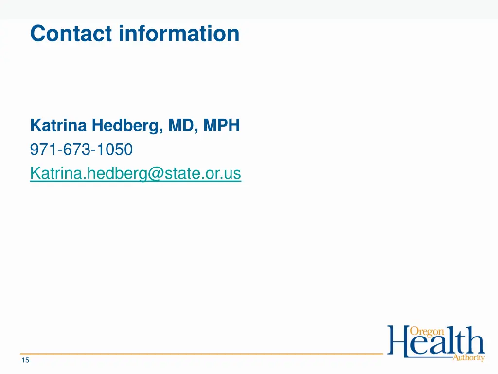 contact information