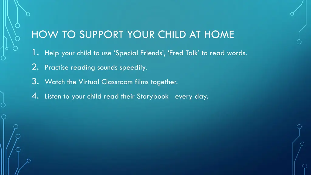 how to support your child at home