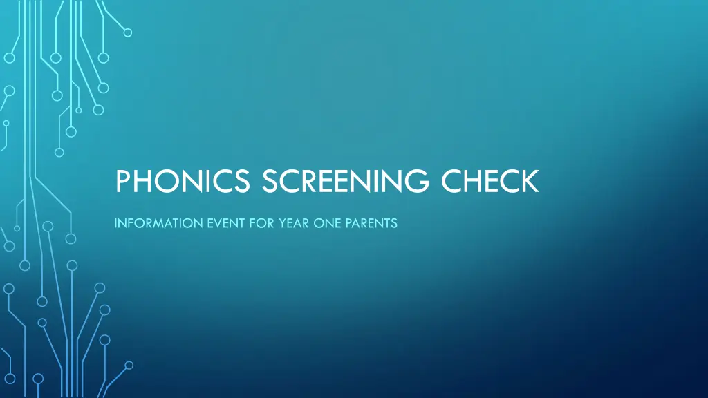 phonics screening check