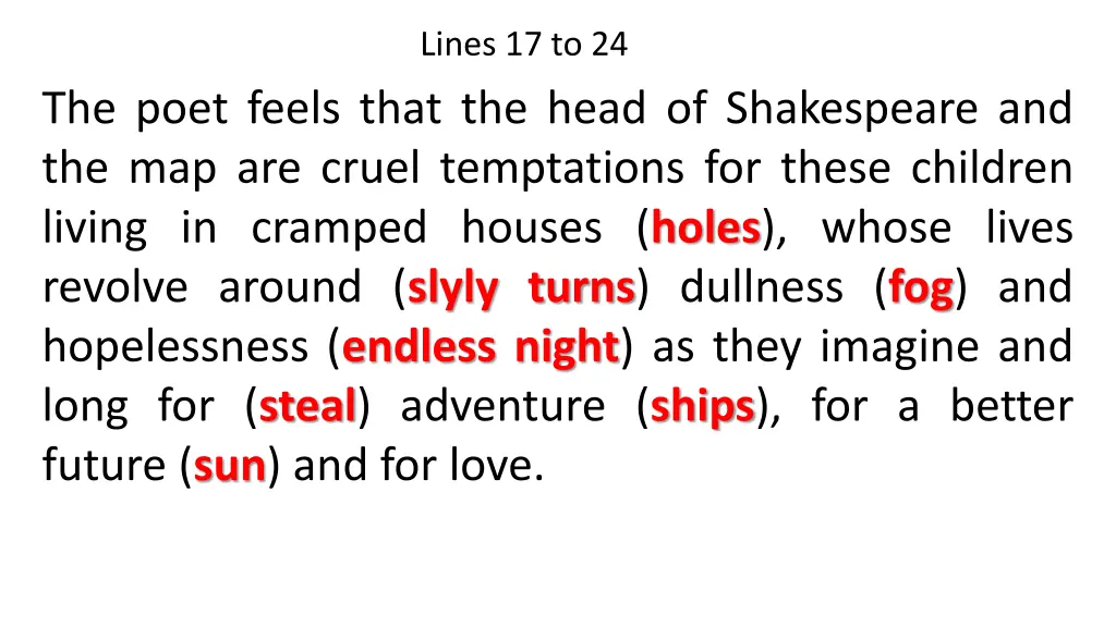 lines 17 to 24
