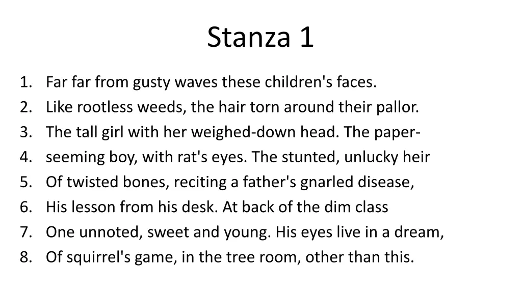 stanza 1