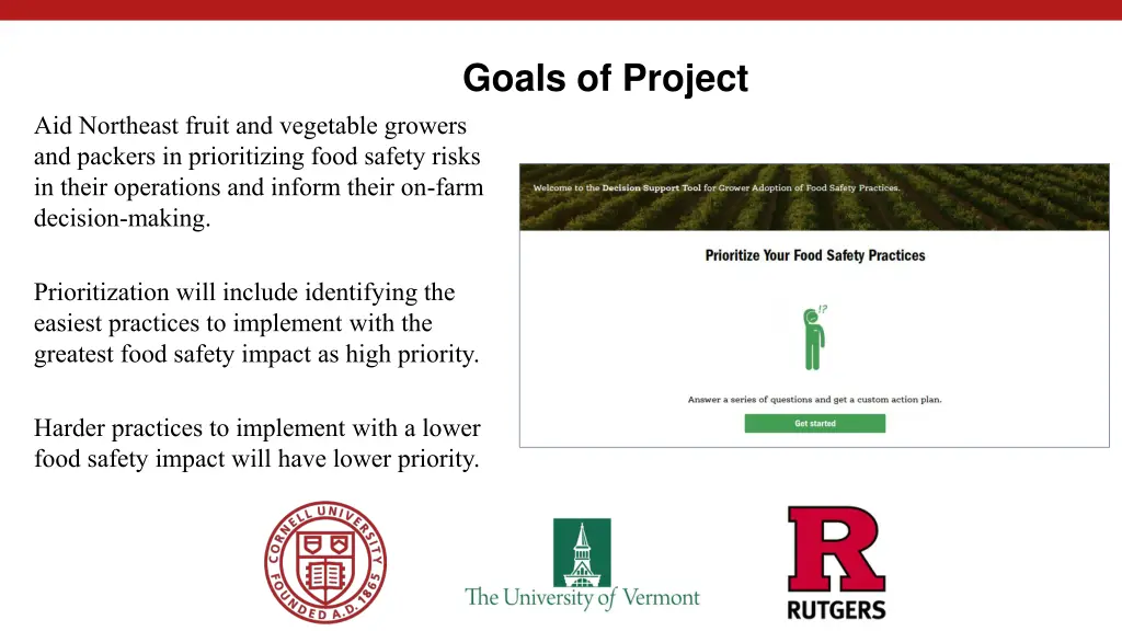 goals of project