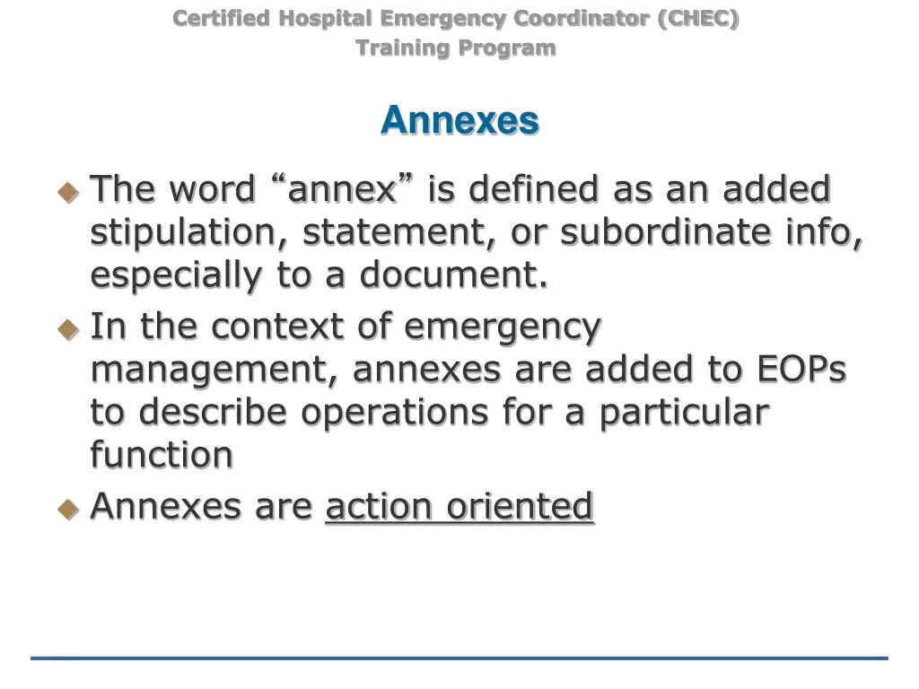 certified hospital emergency coordinator chec 2