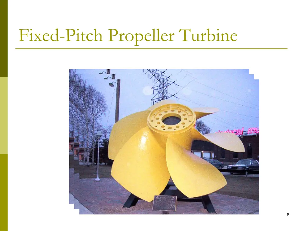 fixed pitch propeller turbine