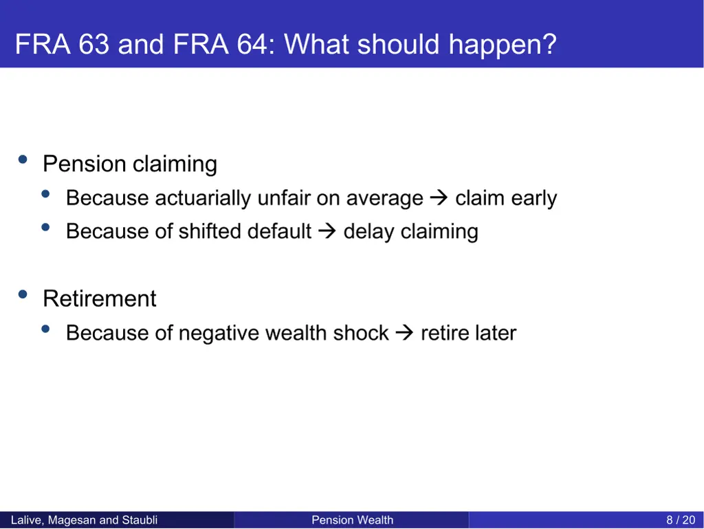 fra 63 and fra 64 what should happen