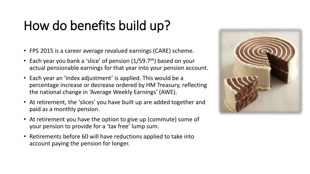 how do benefits build up how do benefits build up