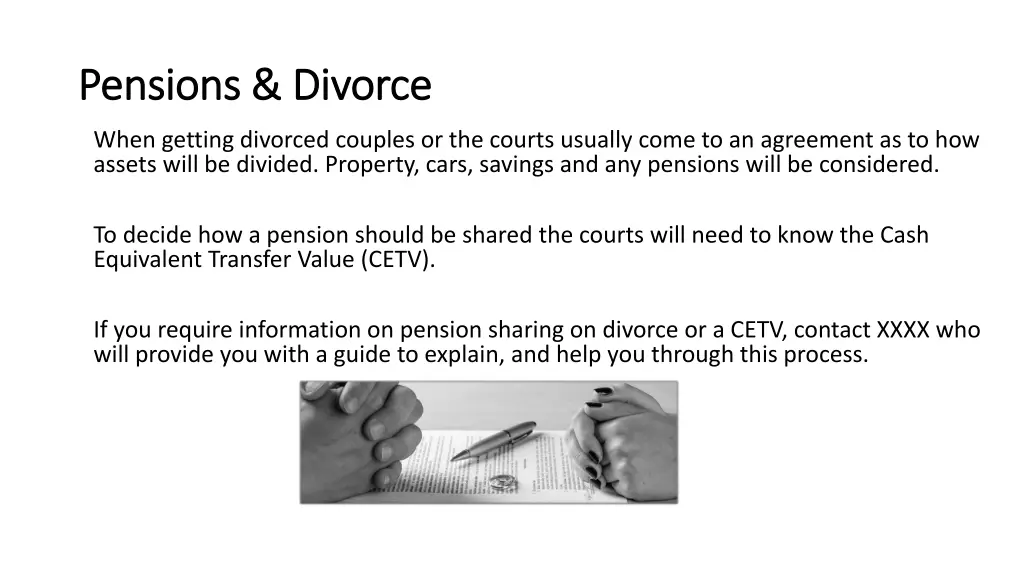 pensions divorce pensions divorce
