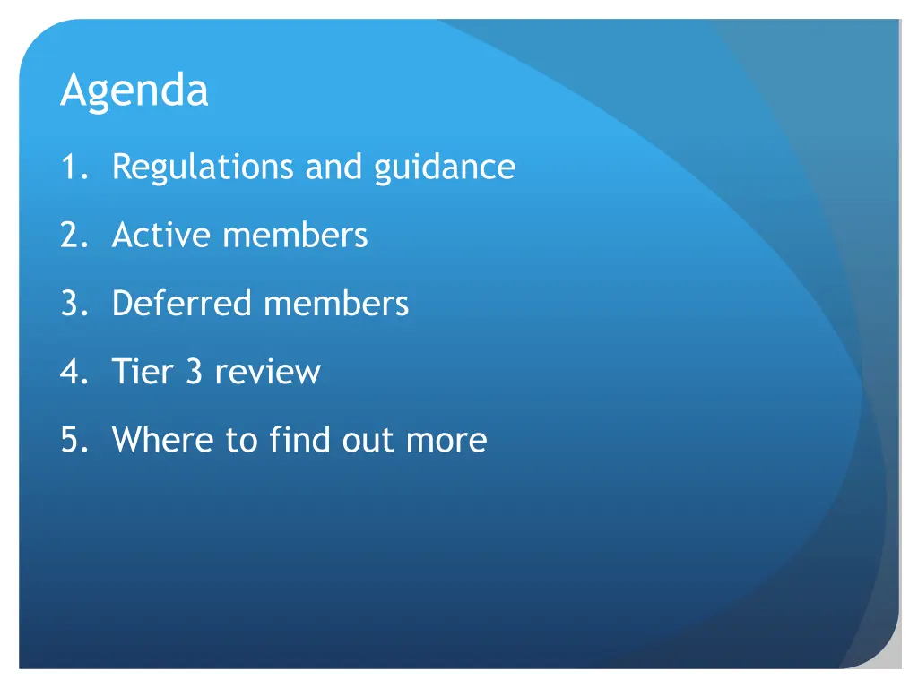 agenda