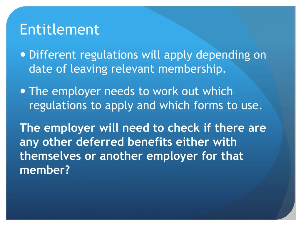 entitlement