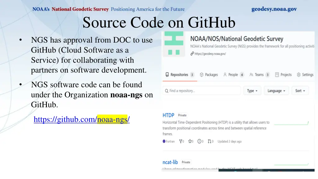 source code on github ngs has approval from