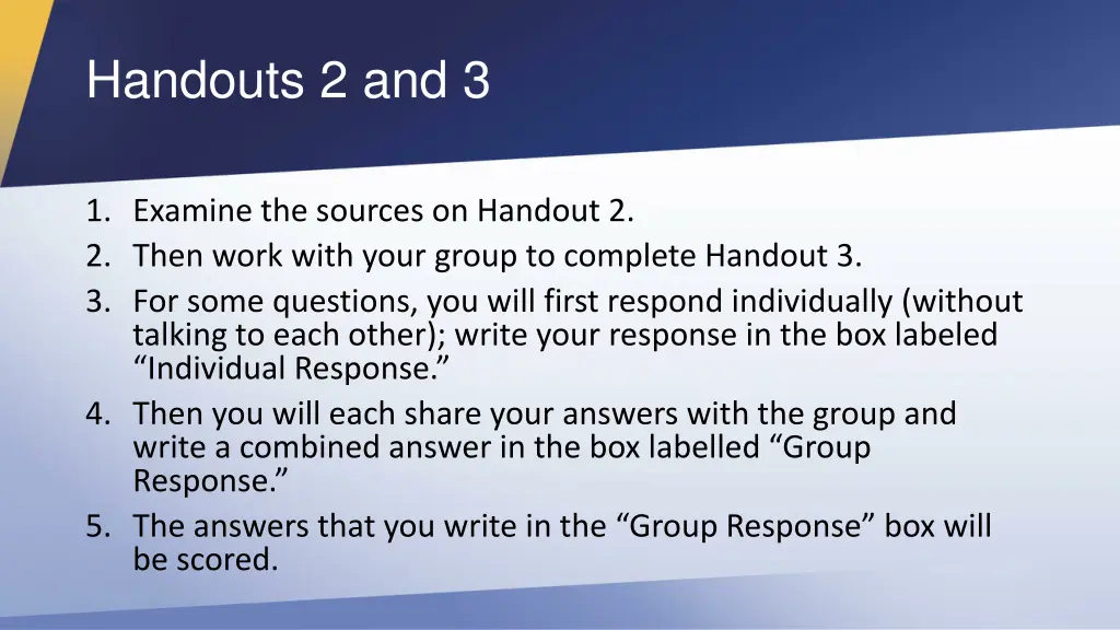 handouts 2 and 3