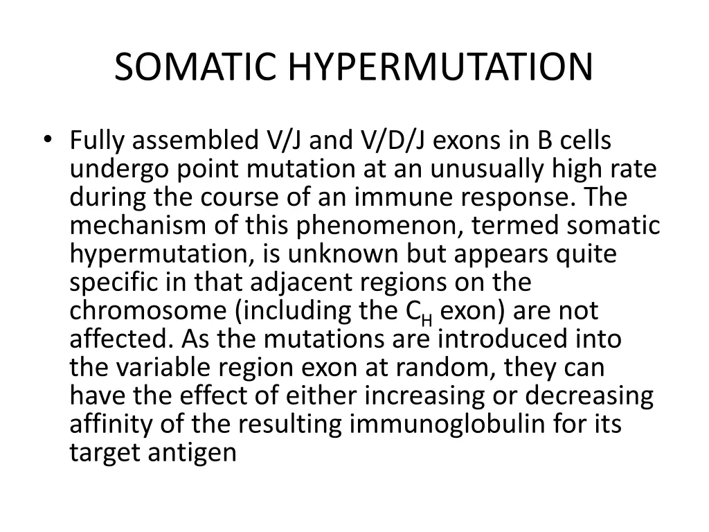 somatic hypermutation