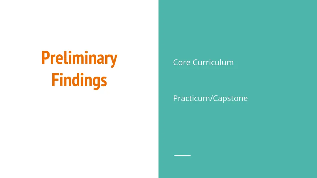 preliminary findings 1