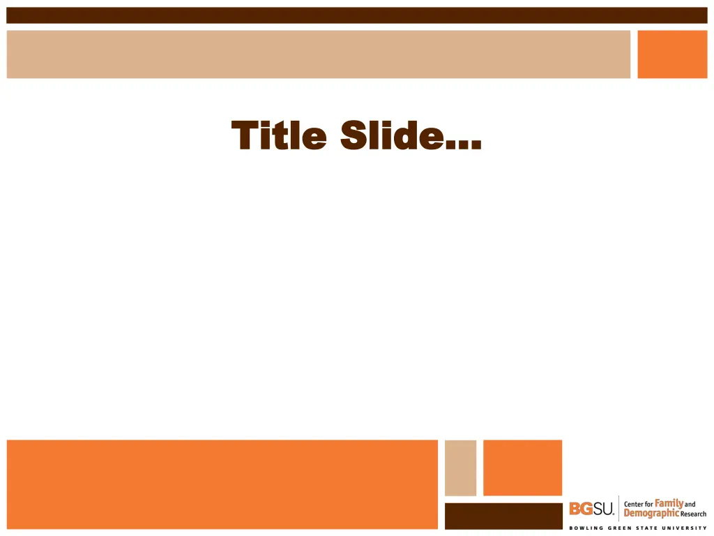 title slide title slide
