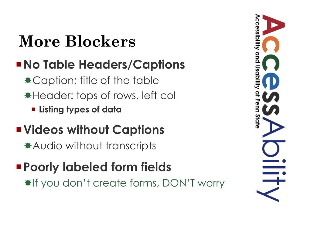 more blockers