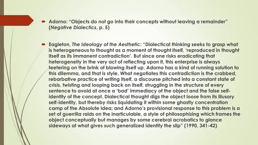adorno objects do not go into their concepts