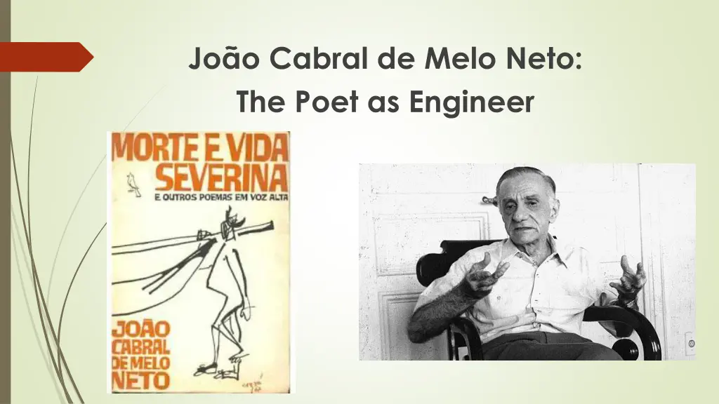 jo o cabral de melo neto the poet as engineer