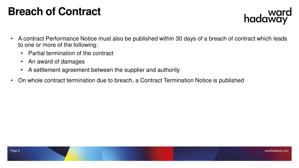 breach of contract