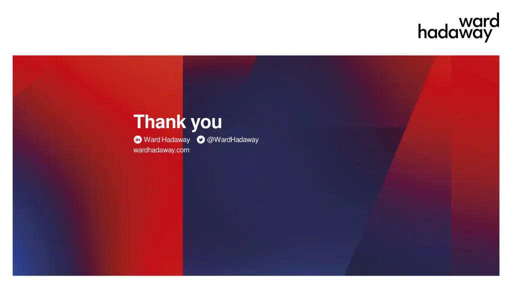 thank you ward hadaway @wardhadaway wardhadaway