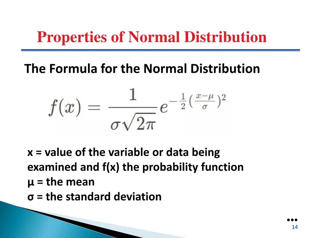 properties of normal distribution 4