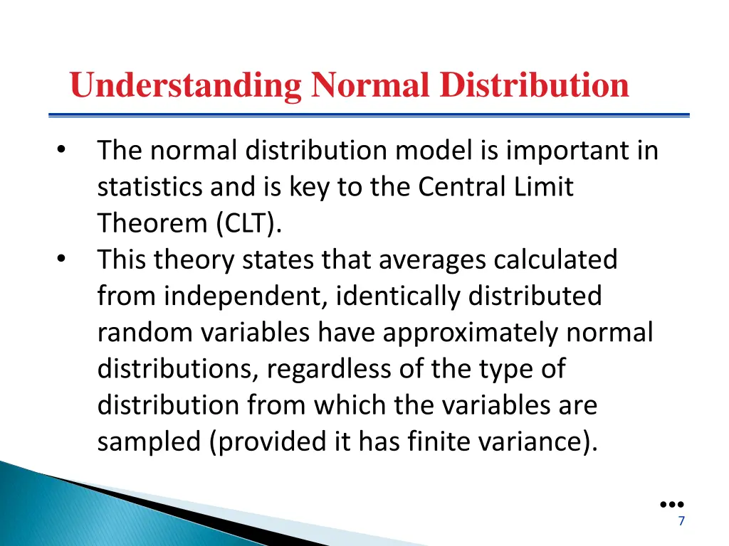 understanding normal distribution 1