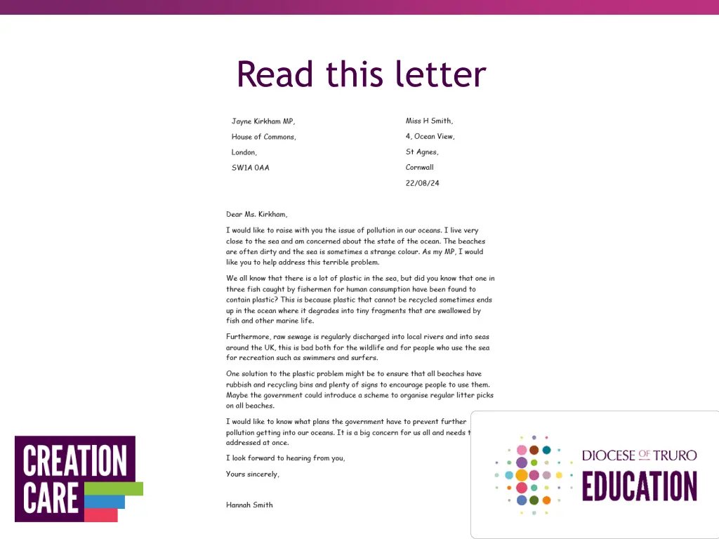 read this letter