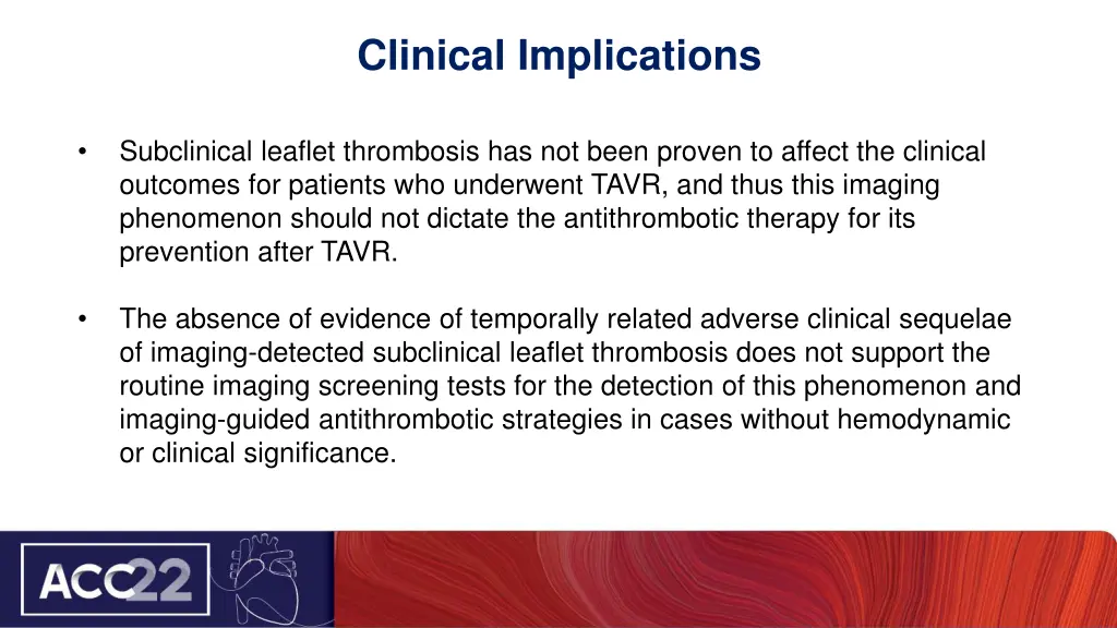 clinical implications